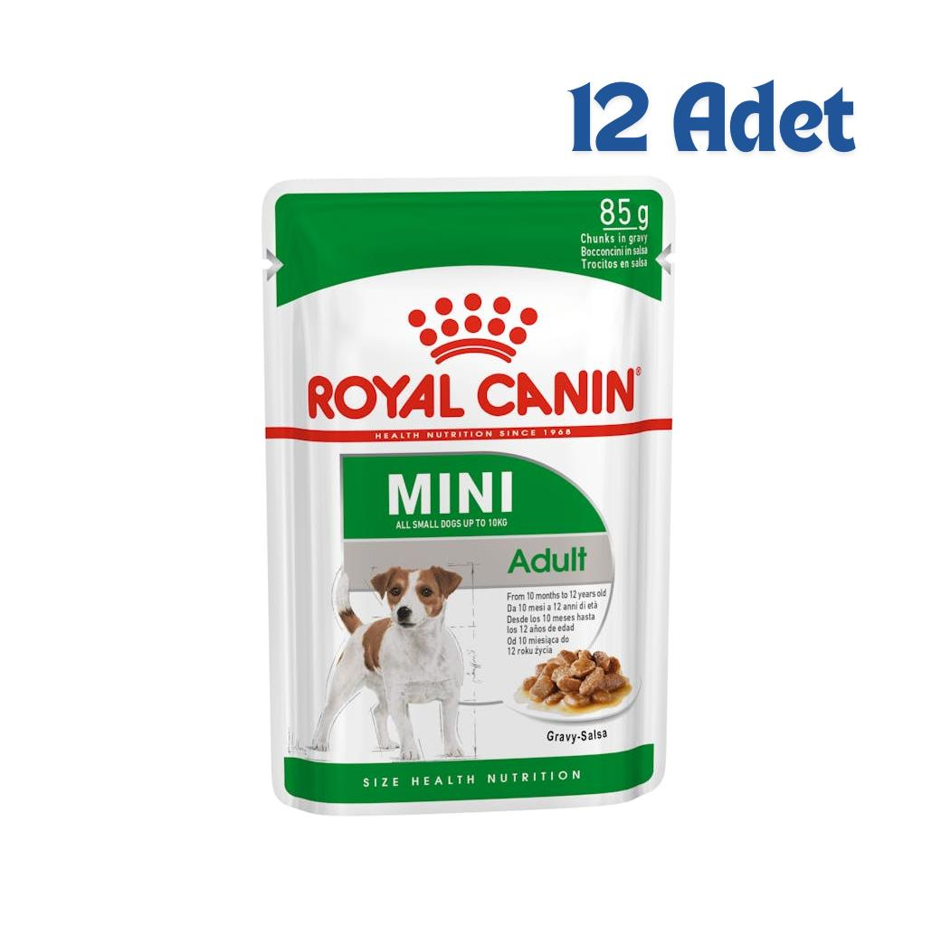 Royal Canin Küçük Irklar için Yetişkin Yaş Köpek Maması 85 Gr (12 Adet)