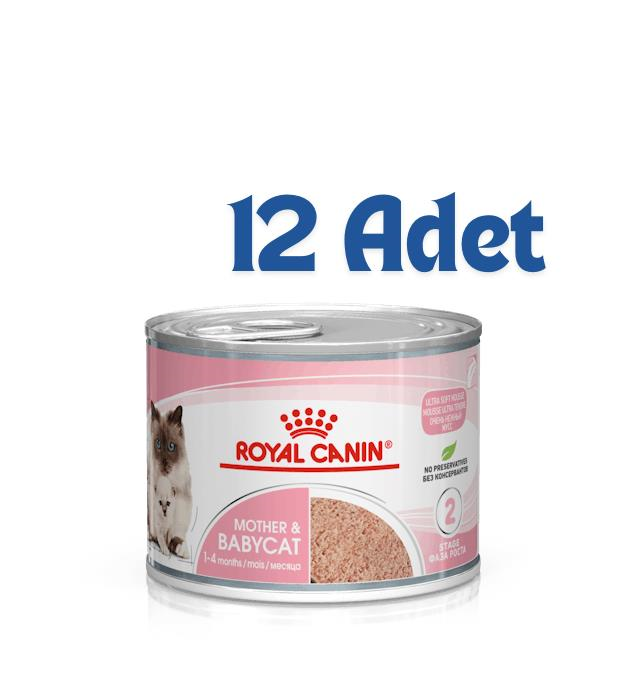 Royal Canin Mother&Babycat Ezme Yavru Kedi Konservesi 195 Gr (12 Adet)