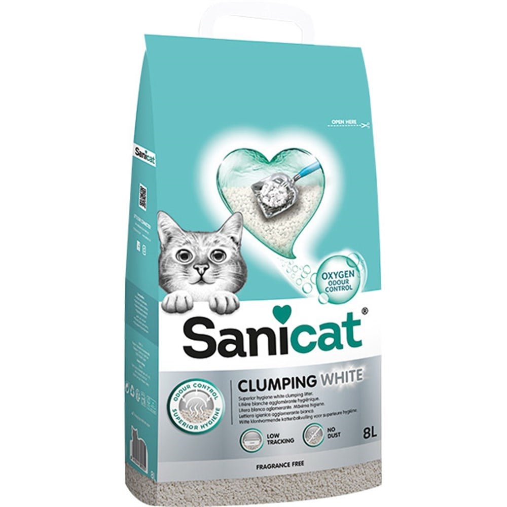 Sanicat Clumping White Kedi Kumu 8 Lt