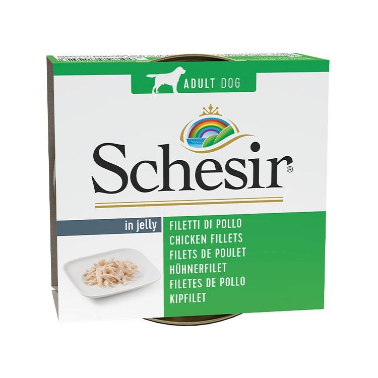Schesir Jelly Tavuk Fileto Jöle İçinde Yetişkin Köpek Konservesi 150 Gr