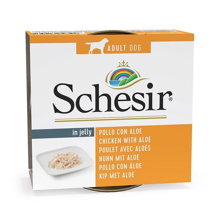 Schesir Jelly Tavuk Fileto ve Aloe Vera Jöle İçinde Yavru Köpek Konservesi 150 Gr