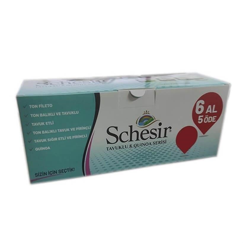 Schesir Tavuk & Kinoa & Ringa Serisi 6 Al 5 Öde 85 Gr x 6 Adet