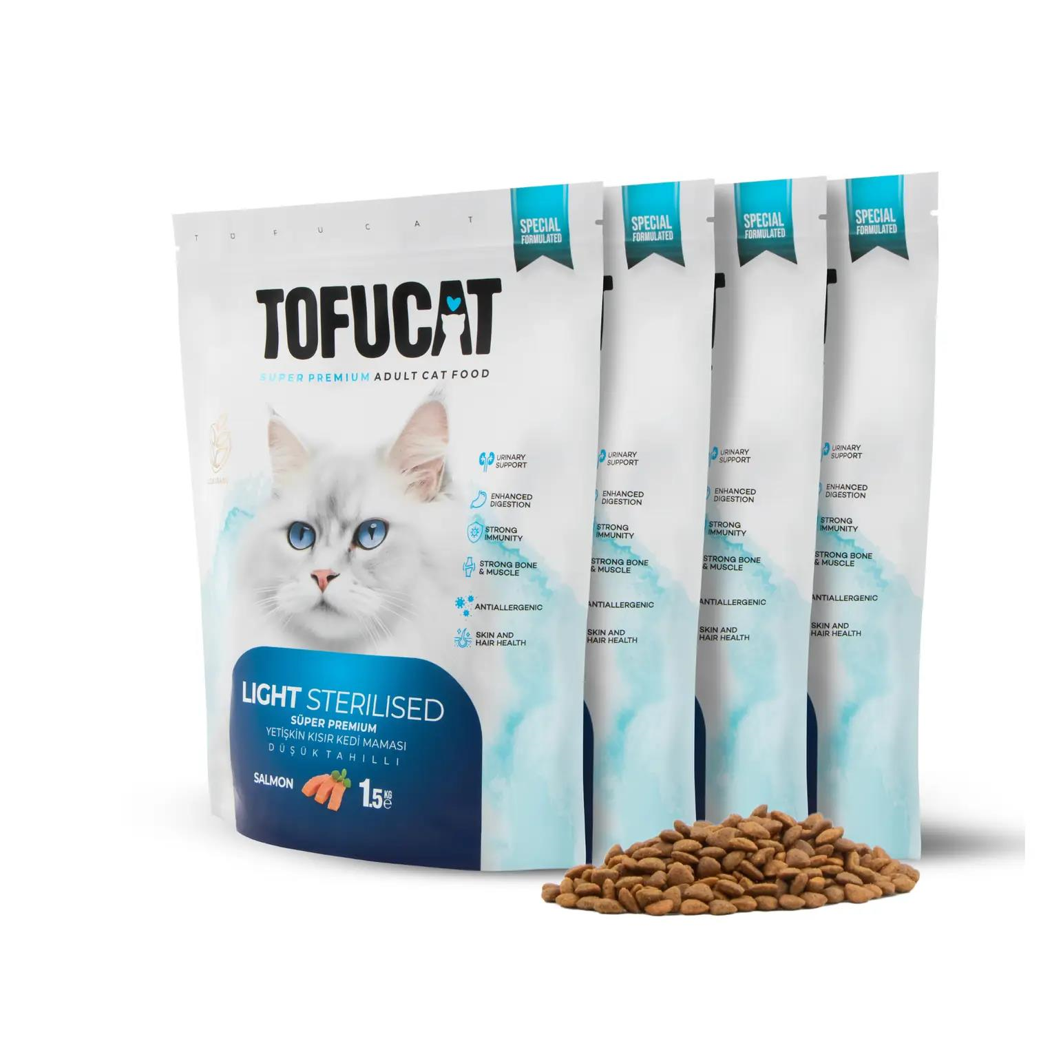 Tofucat Super Premium Sterilised Somonlu Kısır Kedi Maması - Antialerjenik ve Düşük Tahıllı 6 Kg