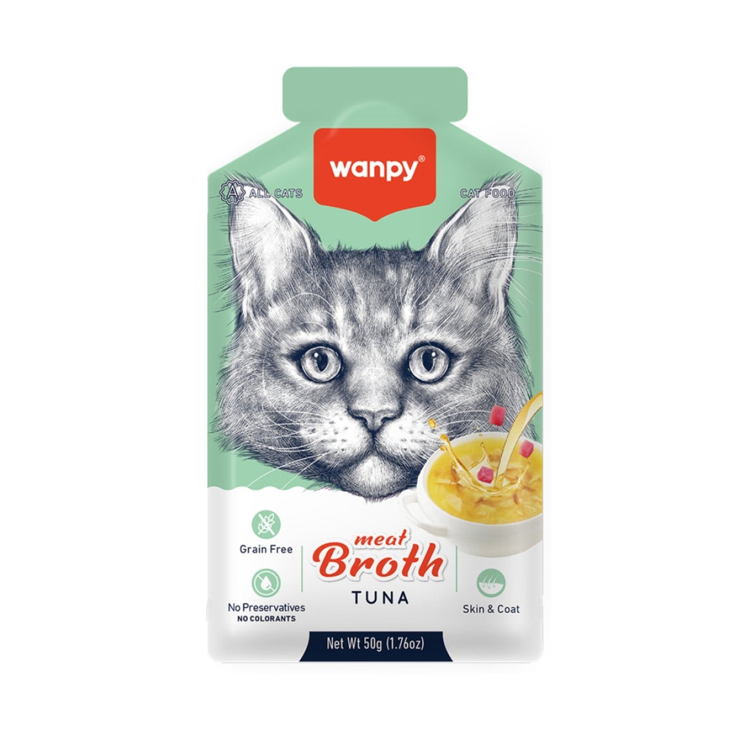 Wanpy Ton Balıklı Tahılsız Kedi Çorbası 50 Gr