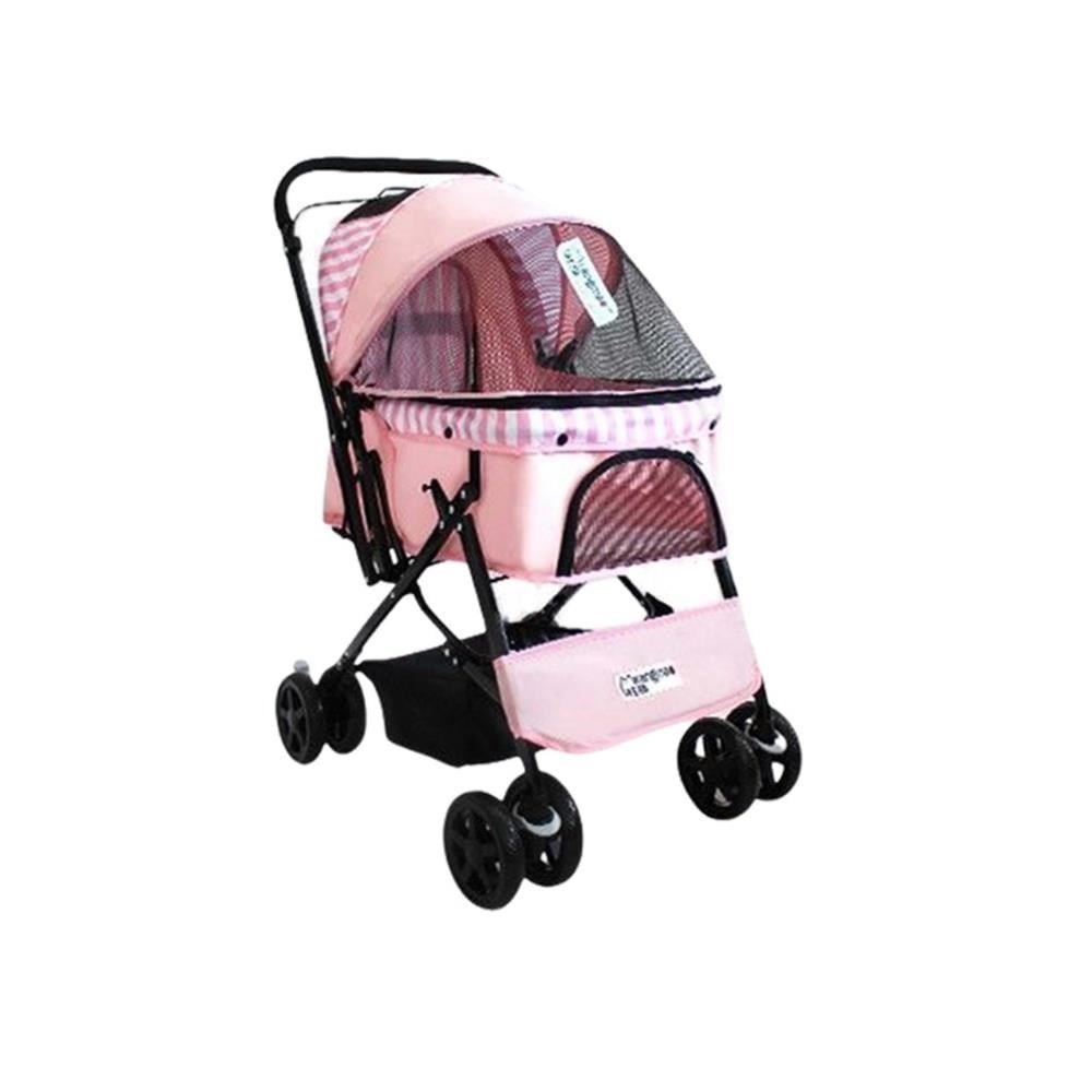 Zampa Nova Kedi ve Köpek Gezdirme Arabası Pembe 52x76,5x95 Cm BL08-P