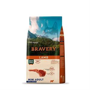 Bravery Tahılsız Kuzulu Yetişkin Küçük Irk Köpek Maması 2 Kg