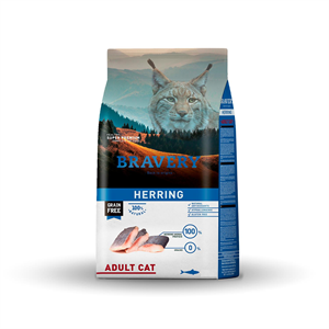 Bravery Tahılsız Ringa Balıklı Yetişkin Kedi Maması 2 Kg