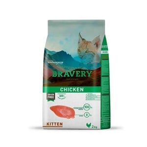 Bravery Tahılsız Tavuklu Yavru Kedi Maması 2 Kg