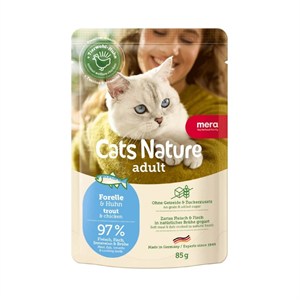 Mera Cats Nature Alabalıklı Pouch Yetişkin Konserve Kedi Maması 85 Gr