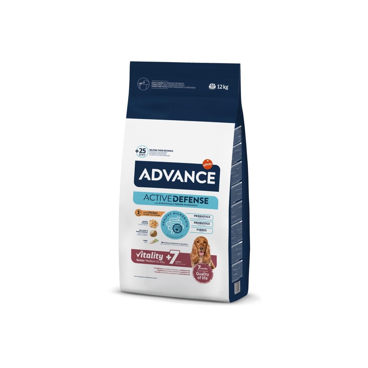 Advance Medium Senior +7 Orta Irk Yaşlı Köpek Maması 12 kg