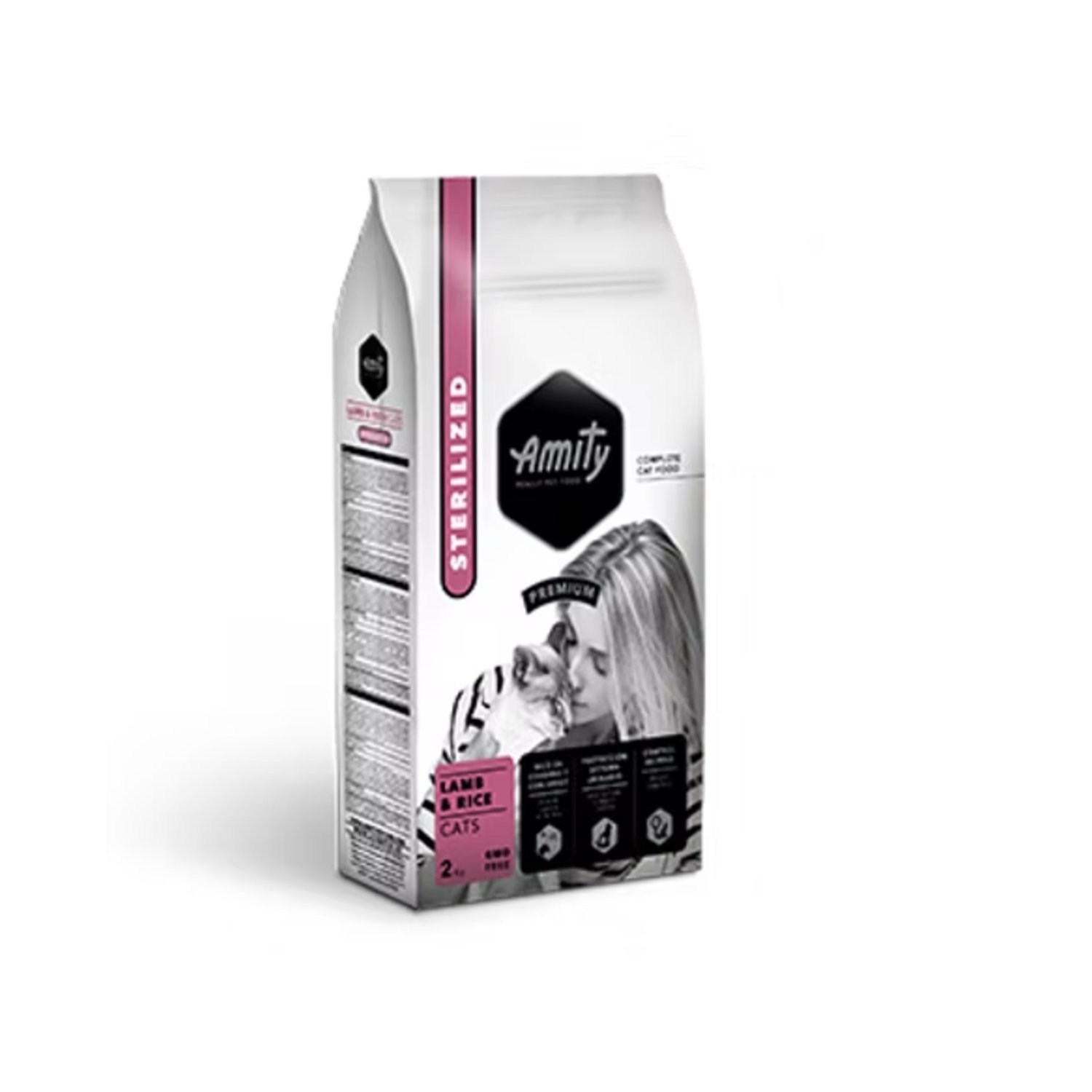 Amity Premium Kısırlaştırılmış Kuzu Etli Kedi Maması 10 Kg