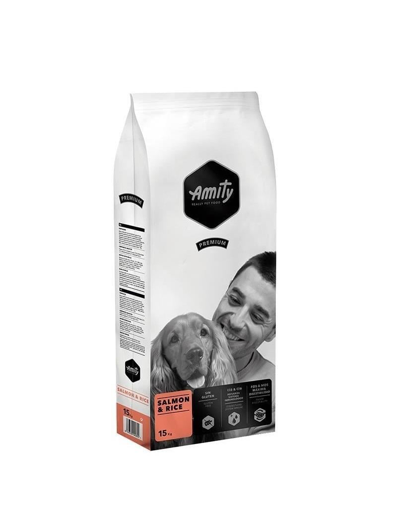 Amity Premium Somonlu ve Pirinçli Yetişkin Köpek Maması 15 Kg