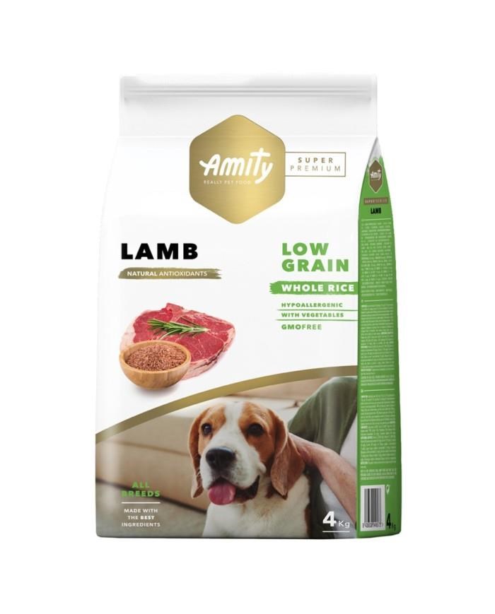 Amity Super Premium Kuzu Etli Düşük Tahıllı Yetişkin Köpek Maması 4 Kg