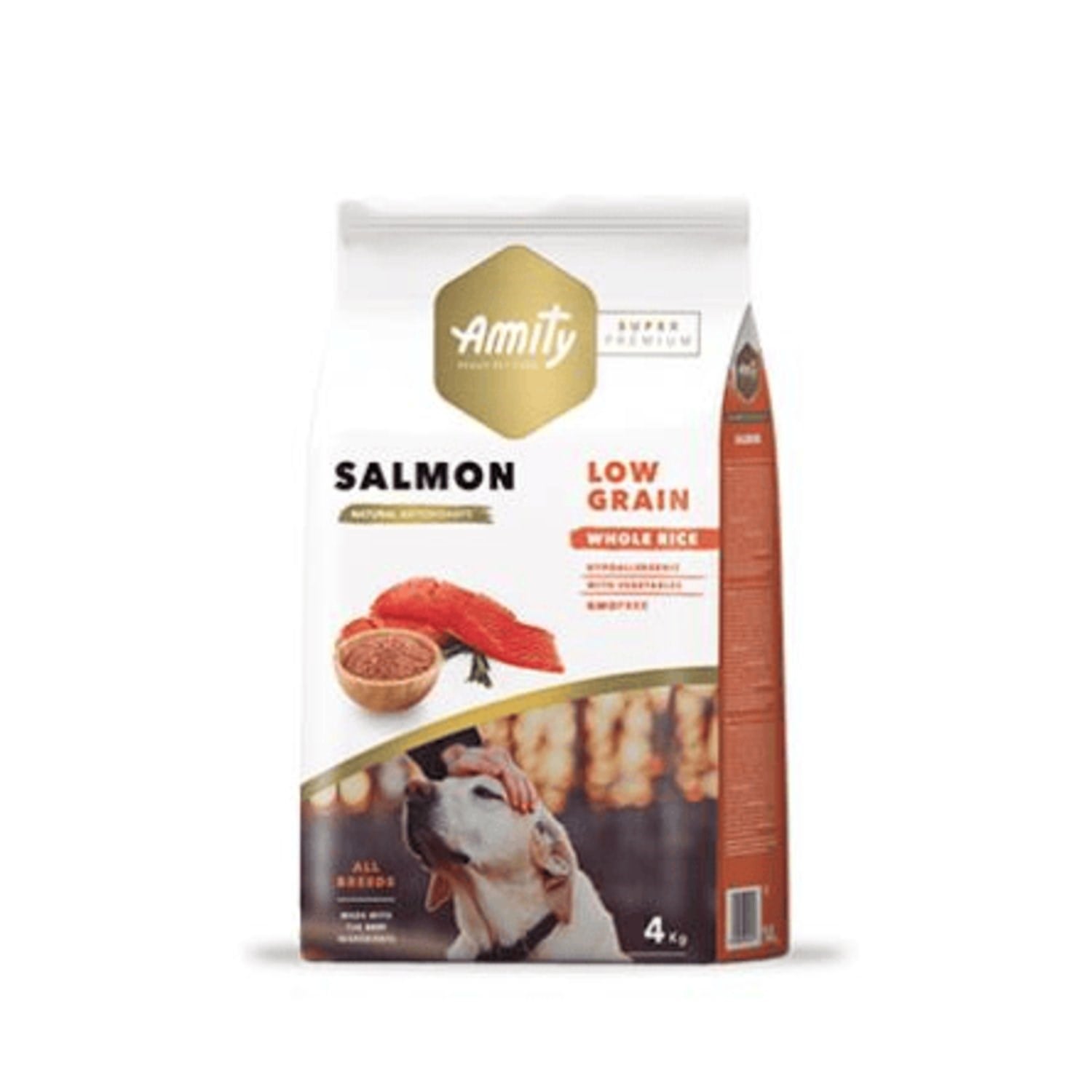 Amity Super Premium Somonlu Düşük Tahıllı Yetişkin Köpek Maması 4 Kg
