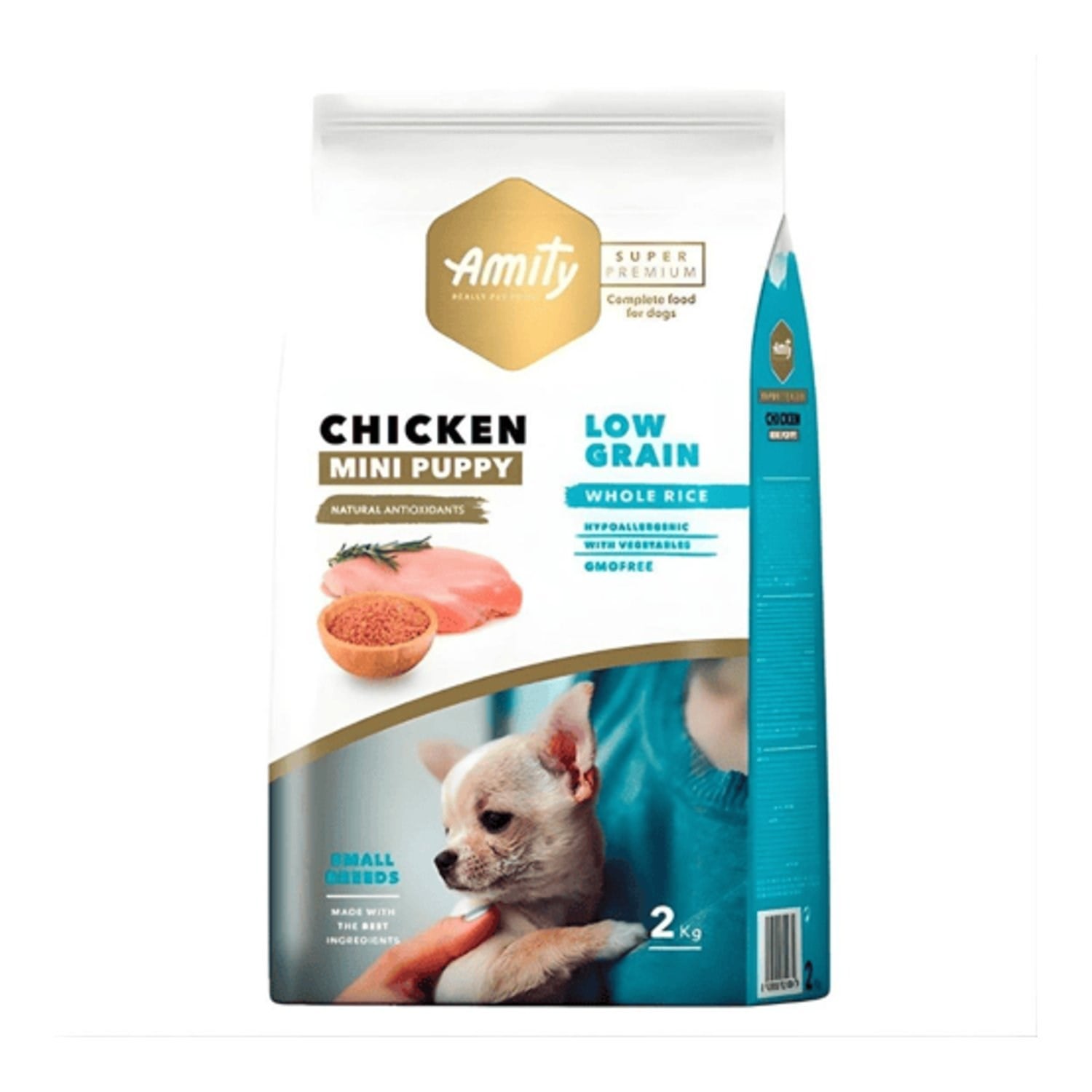 Amity Super Premium Tavuk Etli Düşük Tahıllı Küçük Irk Yavru Köpek Maması 7 Kg