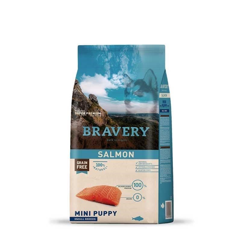 Bravery Tahılsız Somonlu Yavru Küçük Irk Köpek Maması 2 Kg