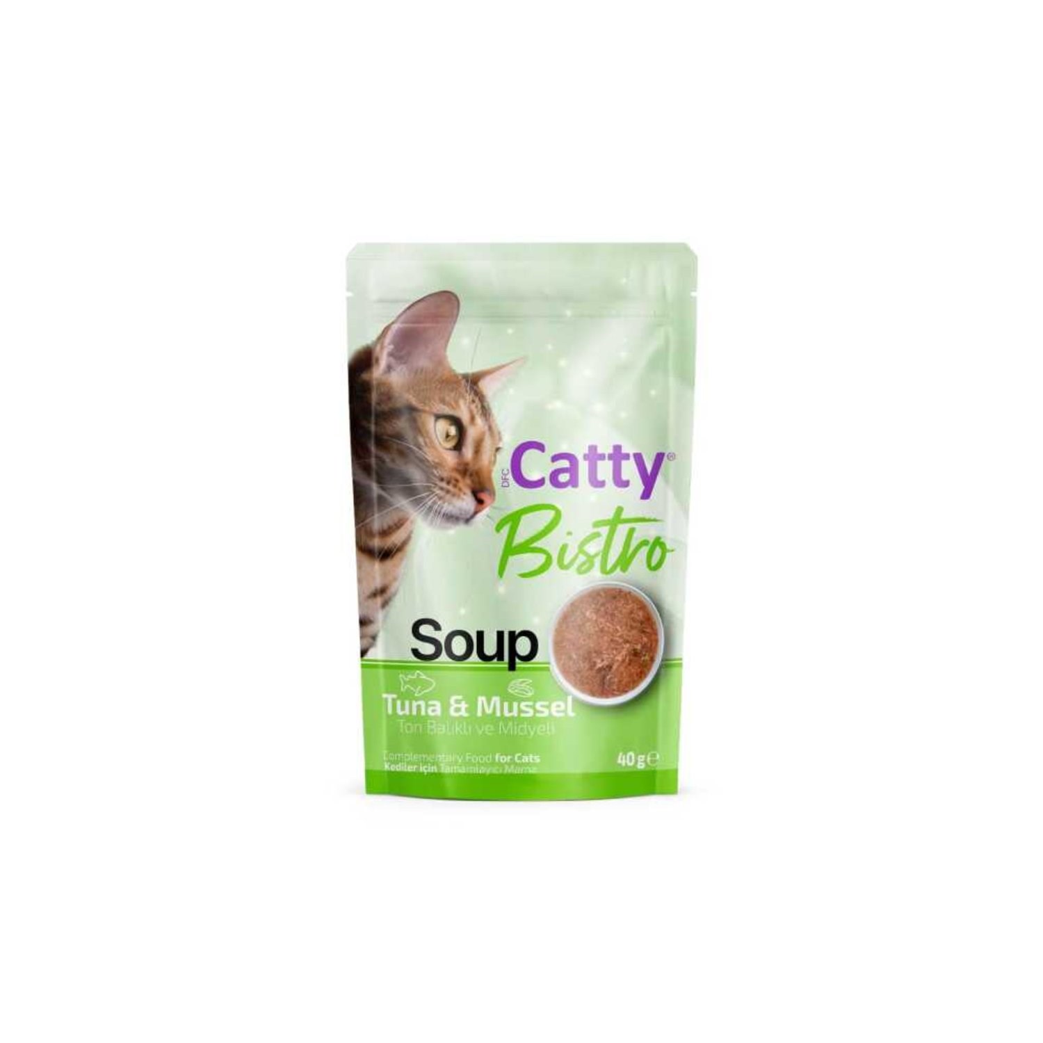 Catty Bistro Ton Balıklı ve Midyeli Kedi Çorbası 40 Gr