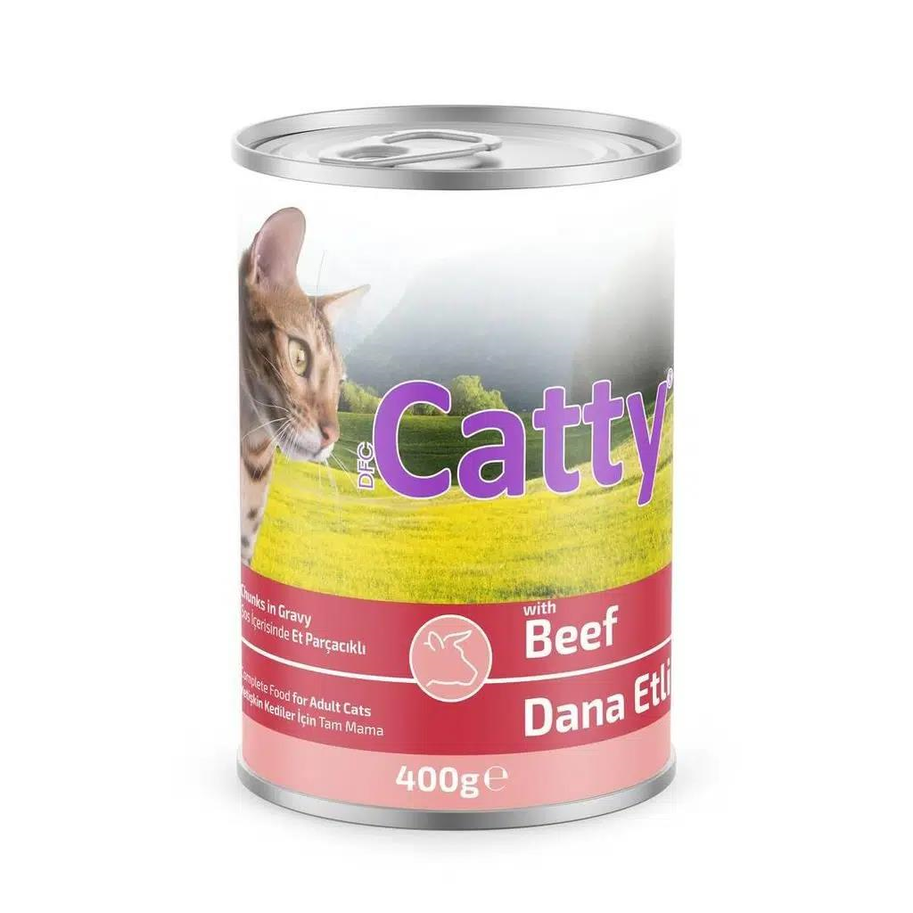 Catty Soslu Dana Etli Kedi Konservesi 400 Gr