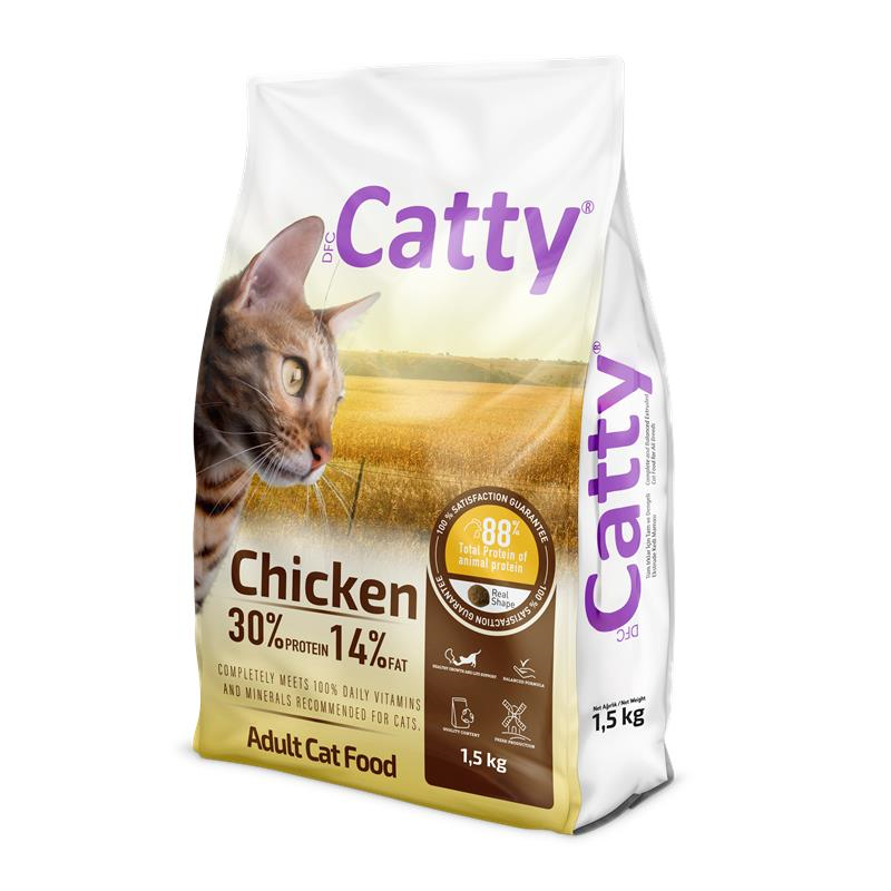 Catty Yetişkin Kedi Maması Tavuklu 1,5 Kg