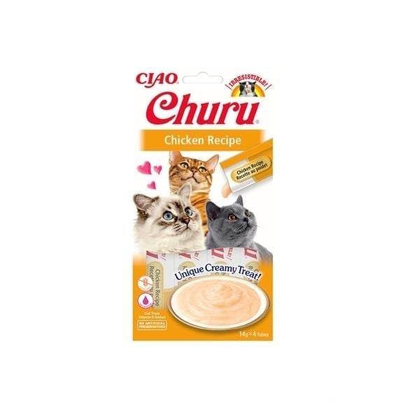 CIAO Churu Cream Tavuklu Krema Kedi Ödül Maması 14 Gr (4'lü)