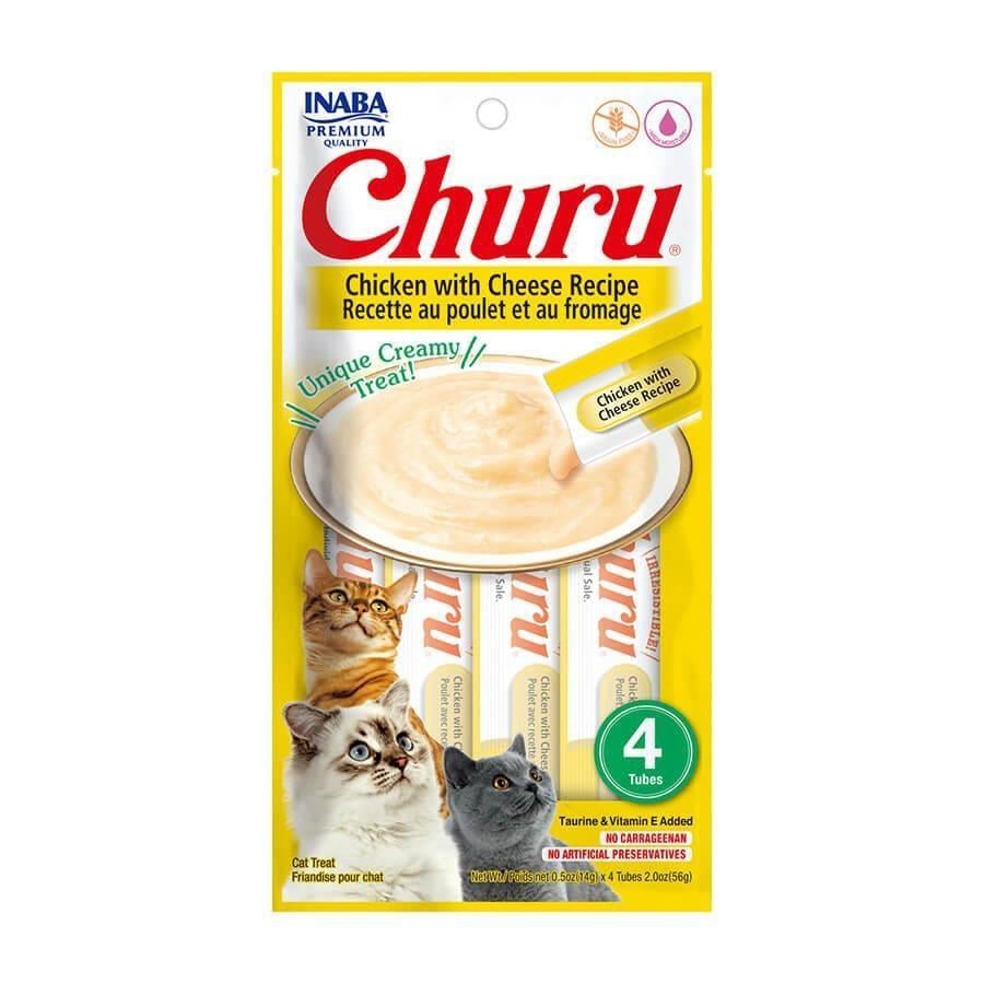 CIAO Churu Cream Tavuklu ve Peynirli Krema Kedi Ödül Maması 14 Gr (4'lü)