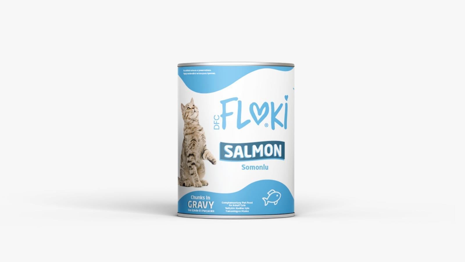 Floki Somonlu Yetişkin Kedi Konservesi 400 Gr