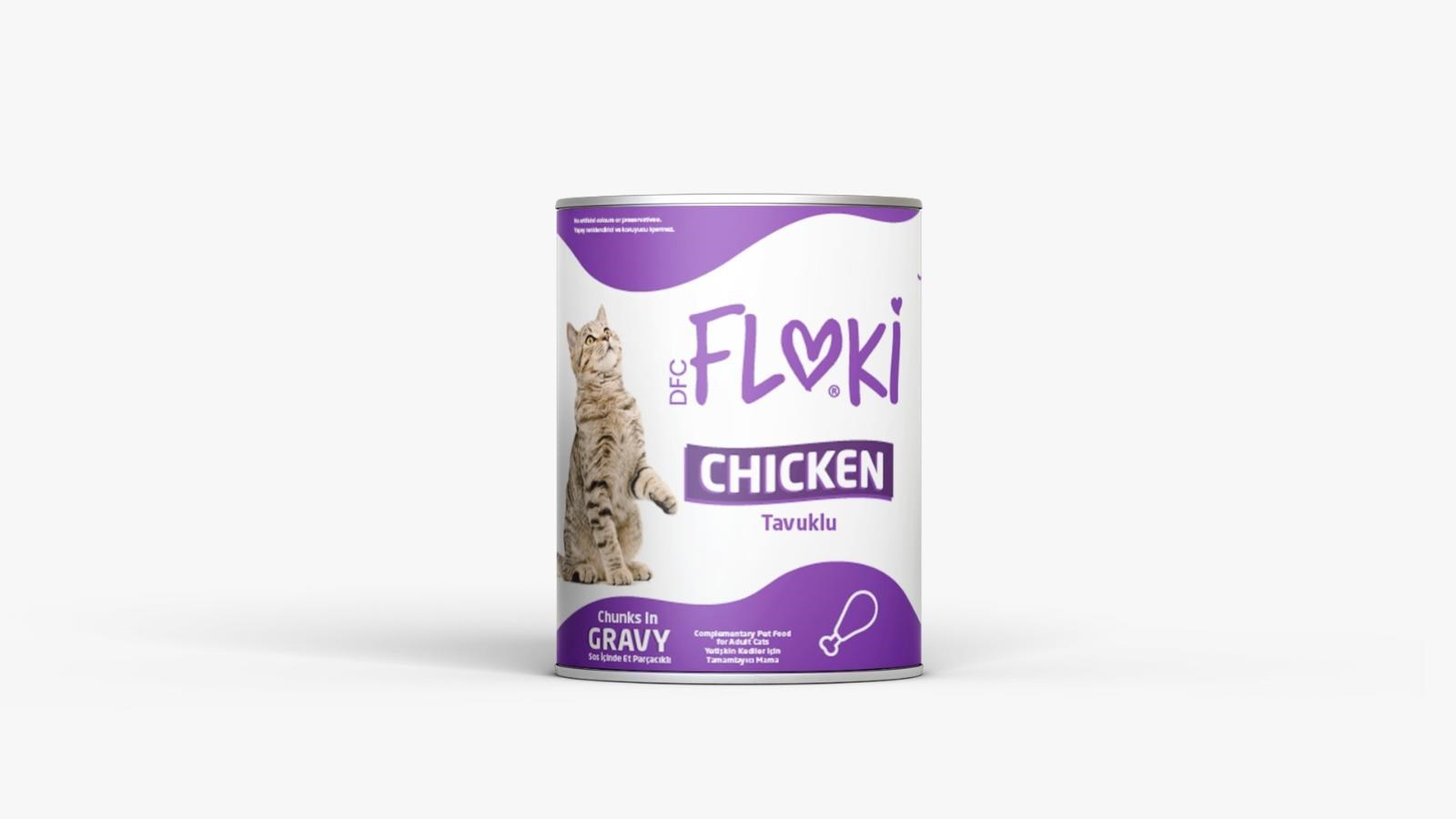 Floki Tavuklu Yetişkin Kedi Konservesi 400 Gr