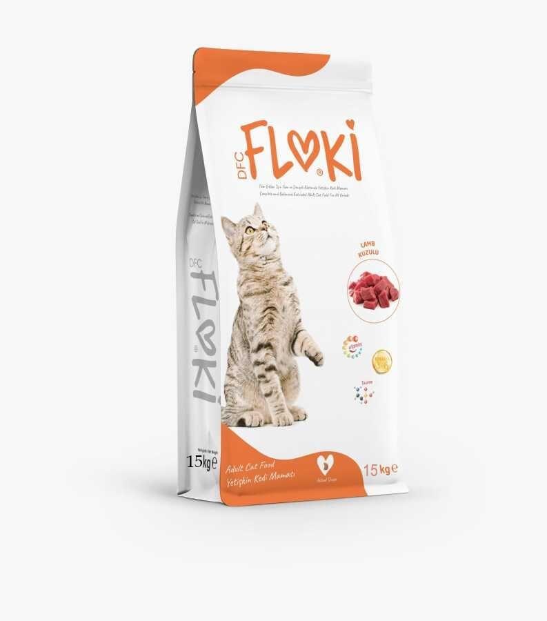 Floki Yetişkin Kedi Maması Kuzulu 15 Kg