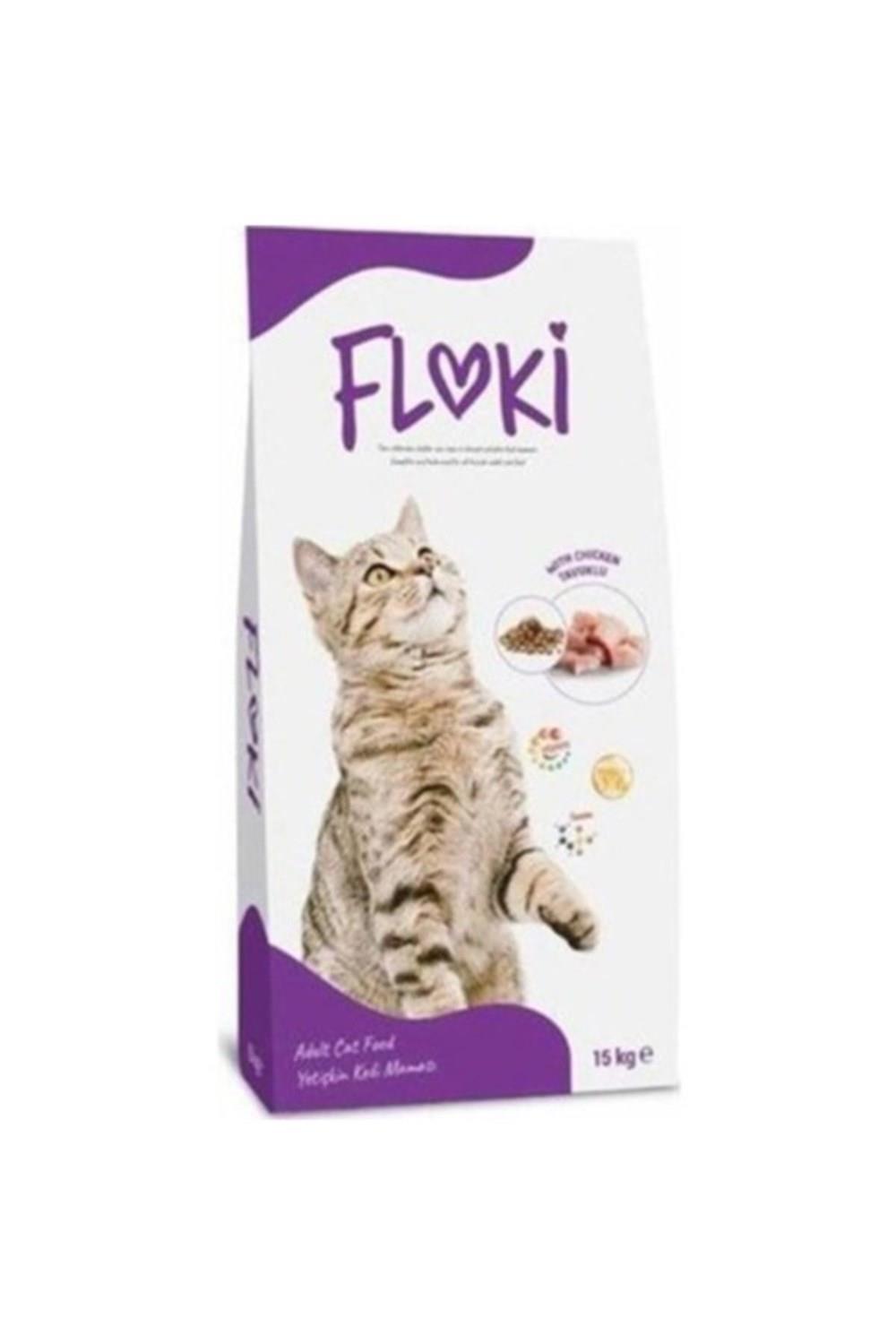 Floki Yetişkin Kedi Maması Tavuklu 15 Kg