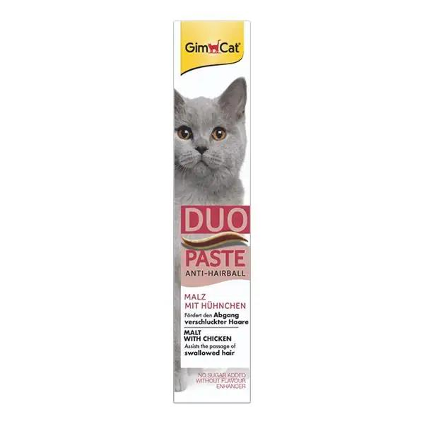 GimCat Duo Anti-Hairball Tüy Sağlığı için Tavuklu Kedi Macunu 50 Gr
