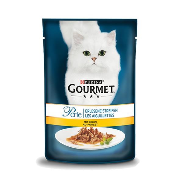 Gourmet Perle Parça Etli Izgara Tavuklu Yetişkin Kedi Konservesi 85 Gr (24 Adet)