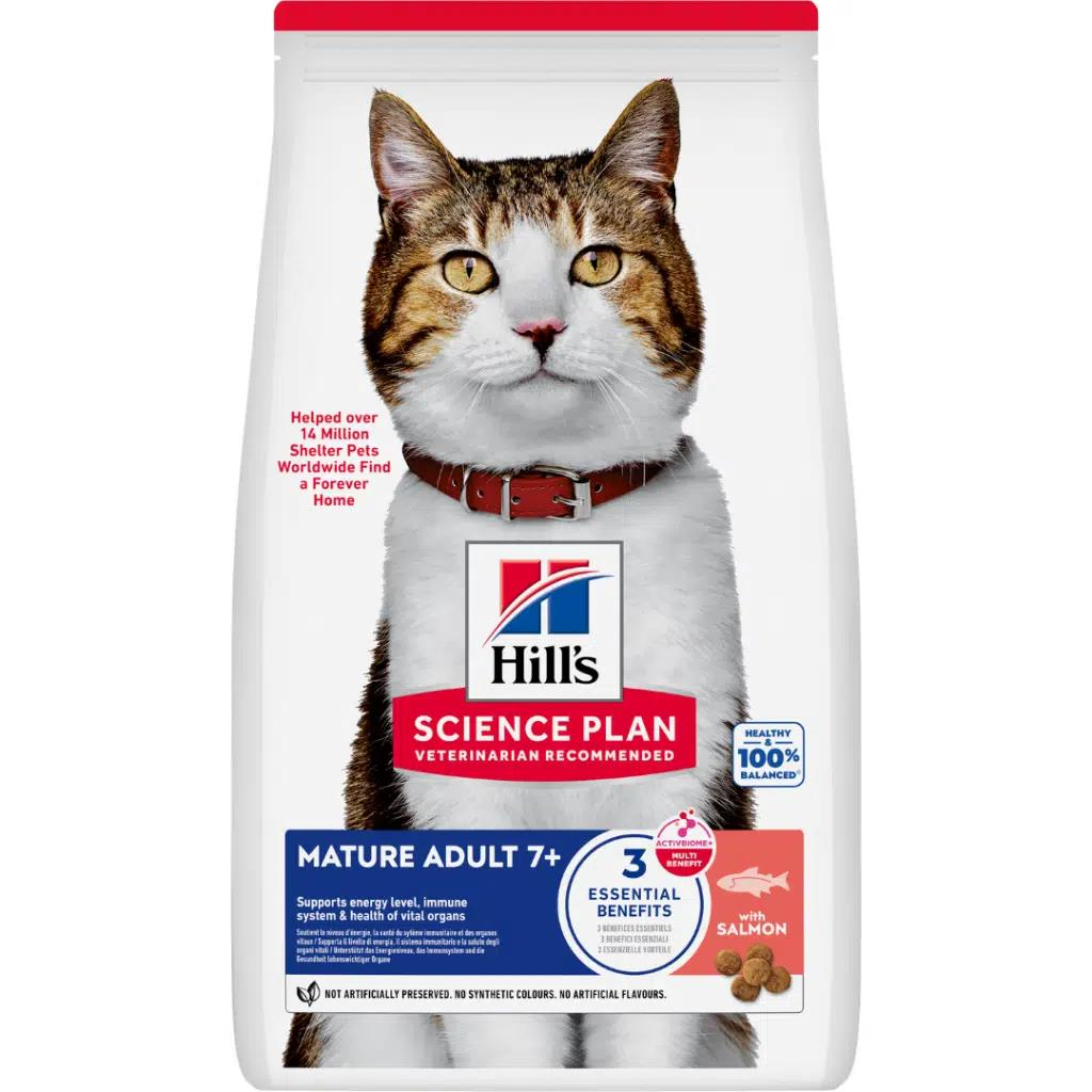 Hill's SCIENCE PLAN +7 Somon Balıklı Yaşlı Kedi Maması 1,5 Kg