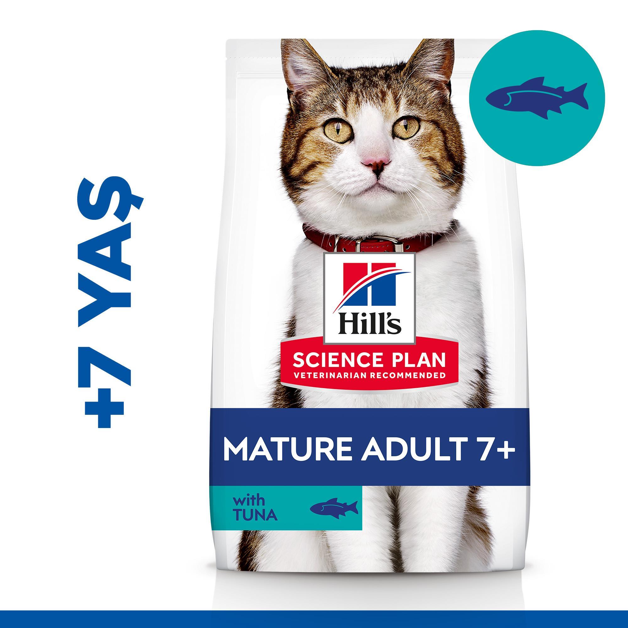 Hill's SCIENCE PLAN +7 Tuna Balıklı Yaşlı Kedi Maması 1,5 Kg