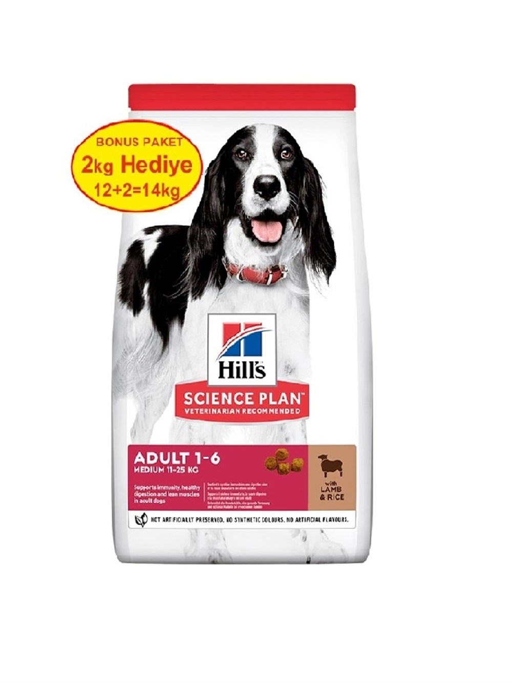 Hills SP Kuzu Etli Orta Irk Yetişkin Köpek Maması 14 Kg