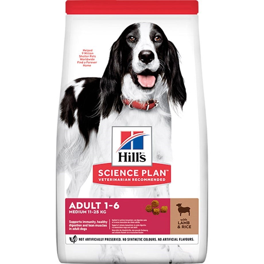 Hills SP Kuzu Etli Orta Irk Yetişkin Köpek Maması 2,5 Kg