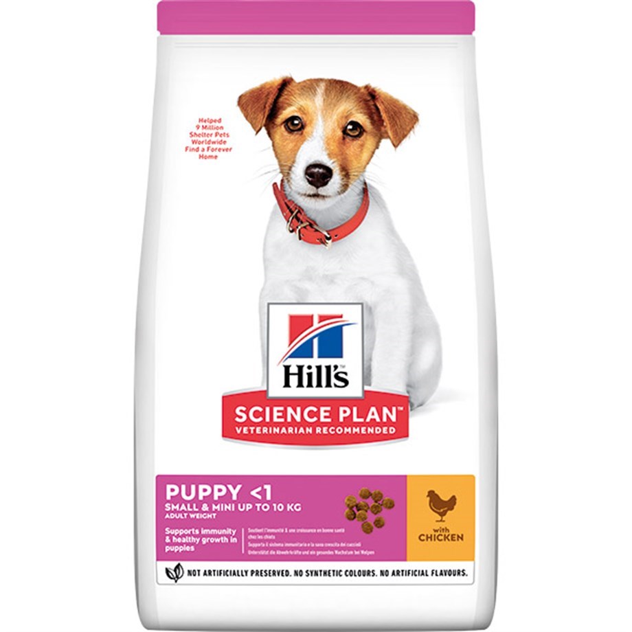 Hills SP Puppy Small & Mini Küçük Irk Tavuklu Yavru Köpek Maması 3 Kg