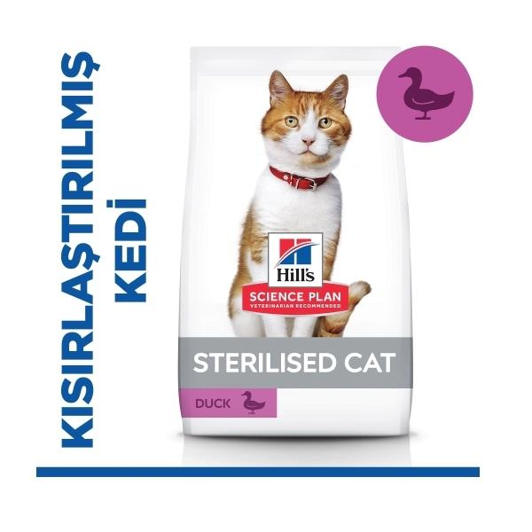 Hills SP Sterilised Young Adult Ördekli Kısırlaştırılmış Kedi Maması 1,5 Kg