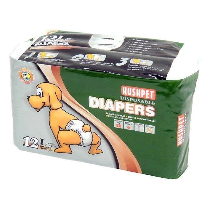 Hushpet Ultra Emici Köpek Külot Çiş Bezi 12 Adet L Beden