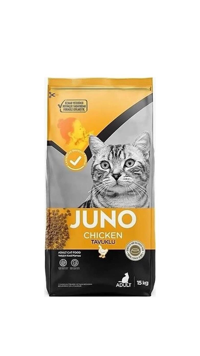 Juno Tavuklu Yetişkin Kedi Maması 15 Kg