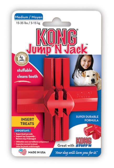 Kong Jump'N Jack Köpekler İçin Çok Amaçlı Isırma Oyuncağı L