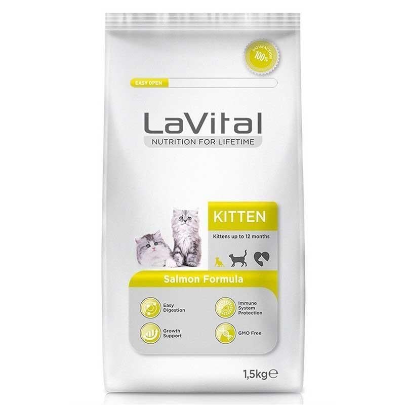 LaVital Kitten Somonlu Yavru Kedi Maması 1,5 Kg
