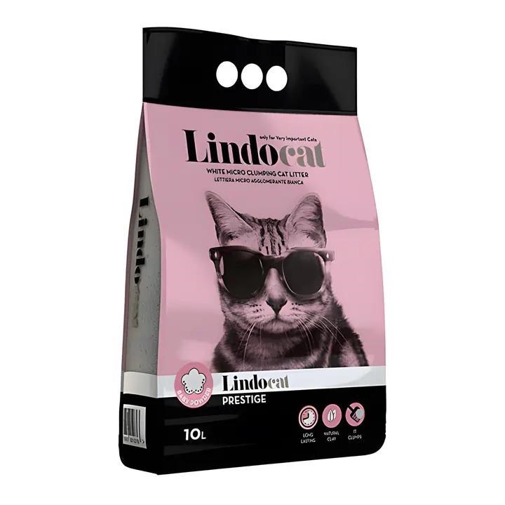 Lindocat Bebek Pudralı İnce Taneli Topaklanan Kedi Kumu 10 Lt