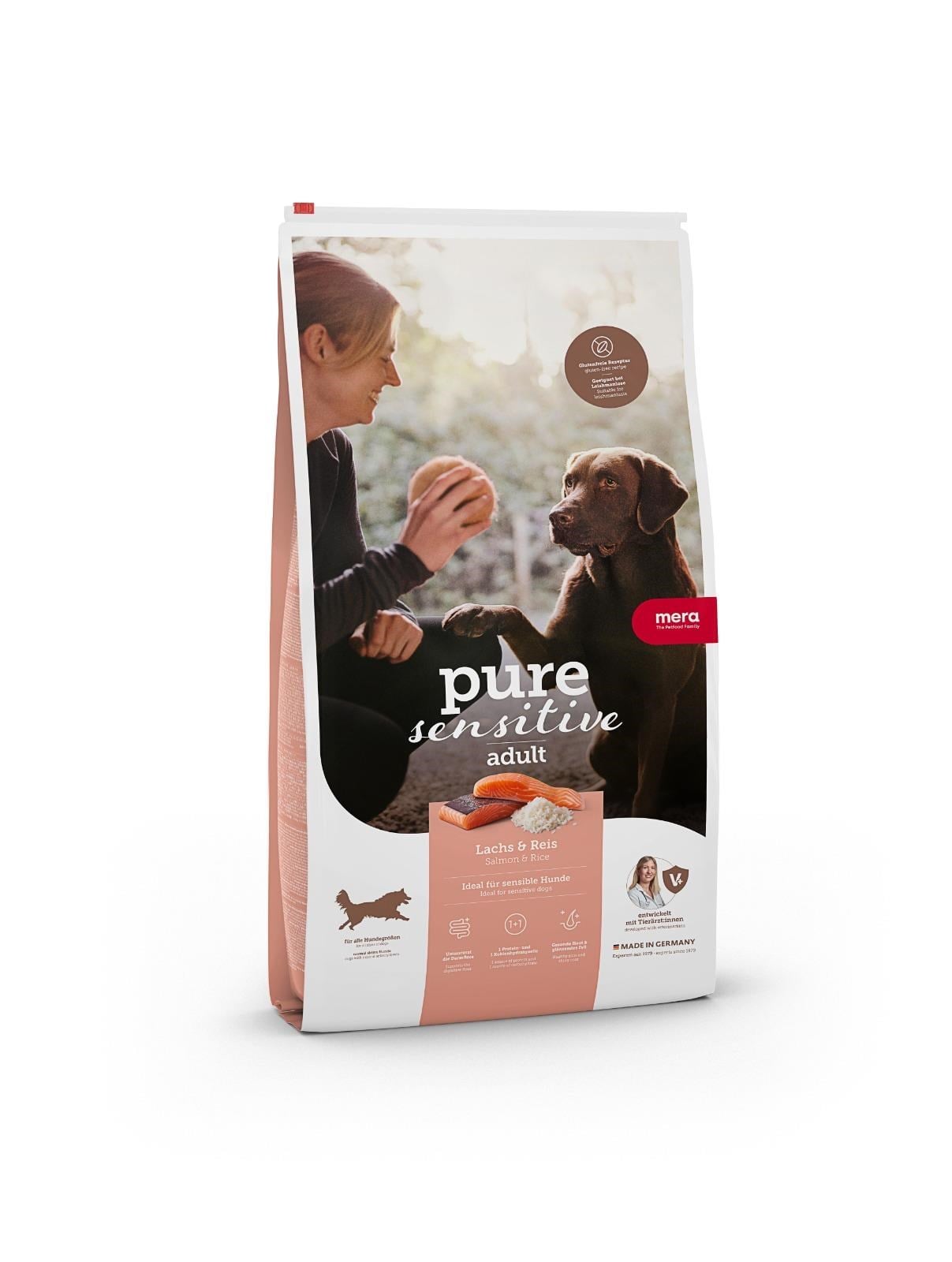 Mera Pure Sensitive Somonlu Yetişkin Köpek Maması 12,5 Kg