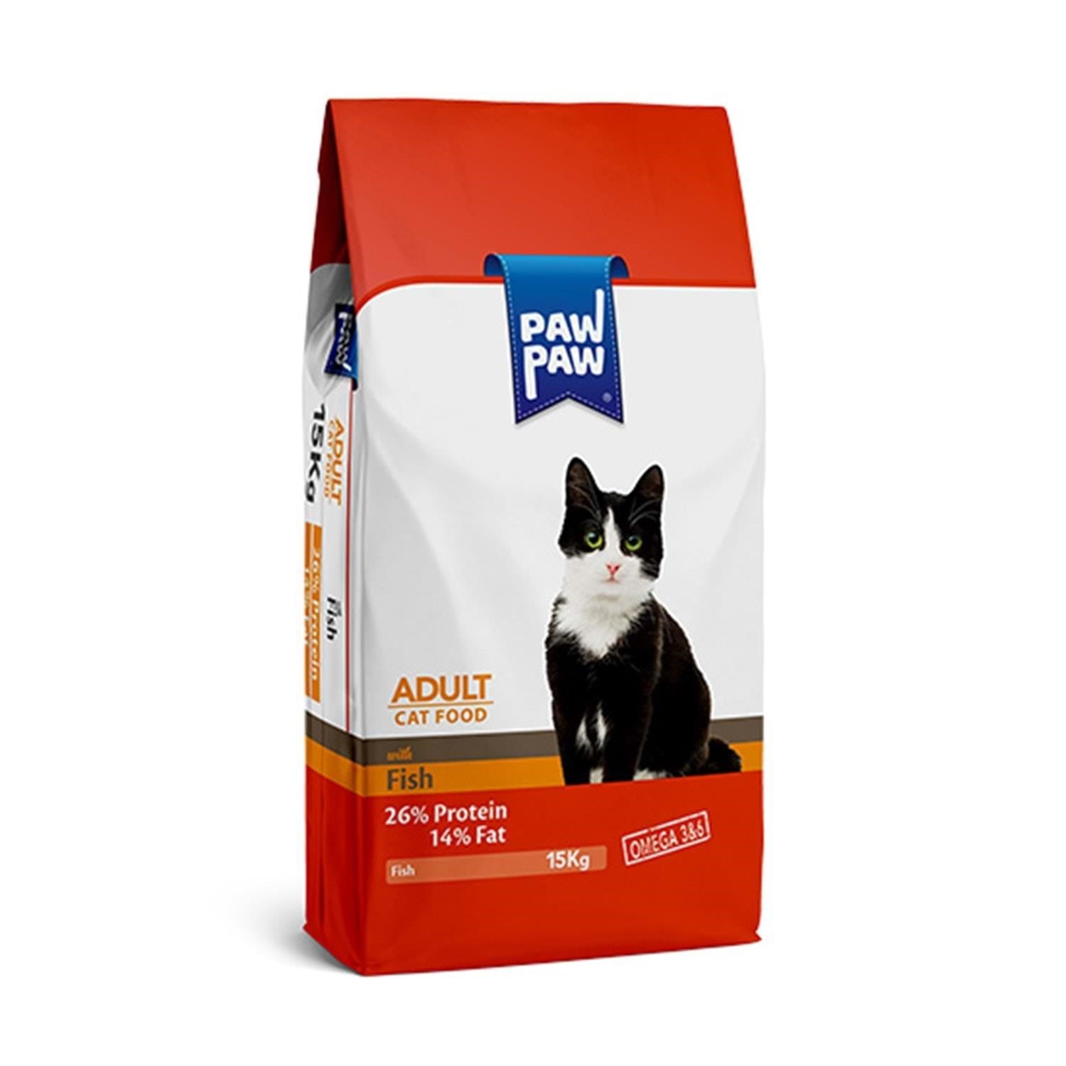 Paw Paw Yetişkin Kedi Maması - Balıklı 15 Kg