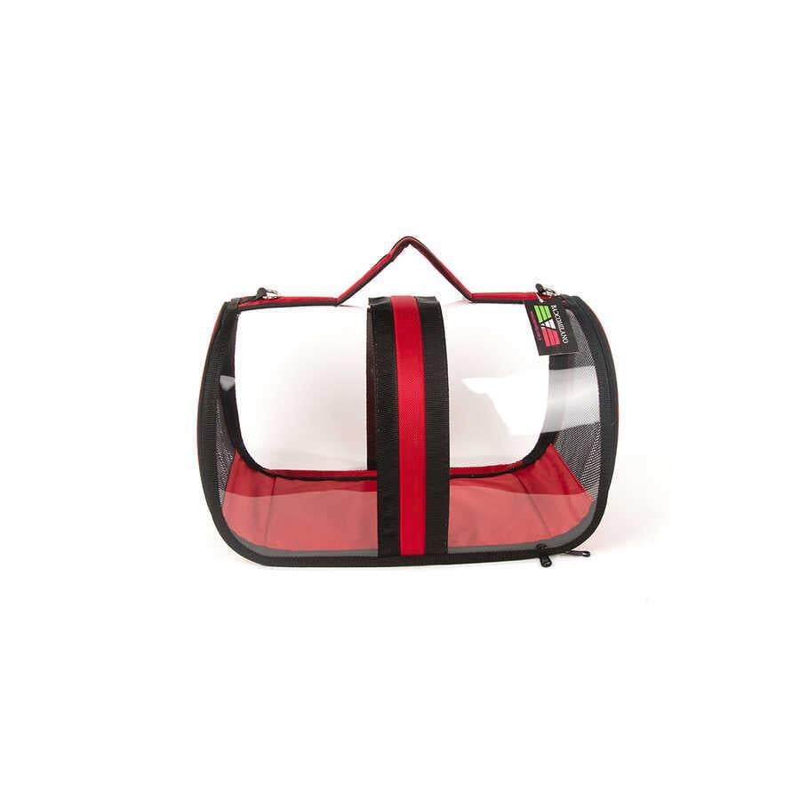 Pet Pretty Bacco Milano Şeffaf Çanta Kırmızı 44x28x28 cm