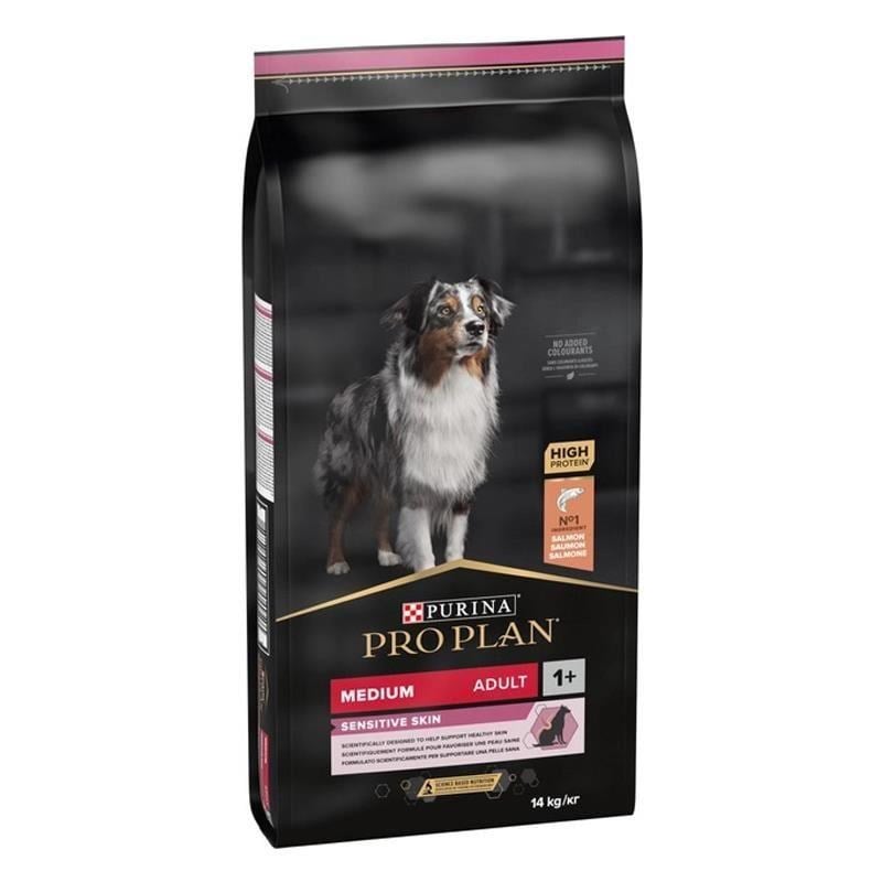Pro Plan Medium Sensitive Skin Somonlu Yetişkin Köpek Maması 14 Kg