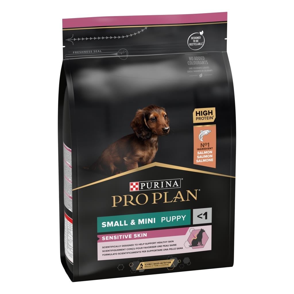 Pro Plan Puppy Small&Mini Sensitive Skin Somonlu Küçük Irk Yavru Köpek Maması 3 Kg