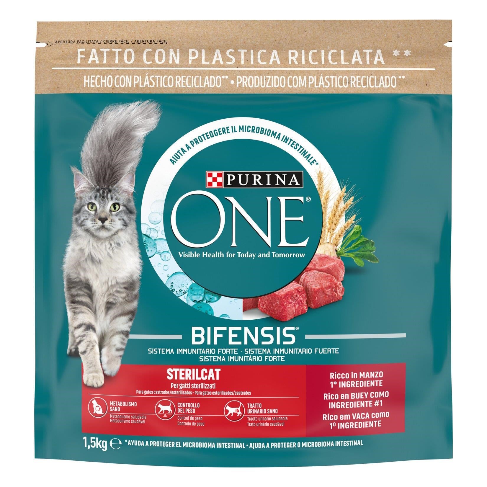 Purina One Sterilised Sığır Etli Kısırlaştırılmış Kedi Maması 1,5 kg
