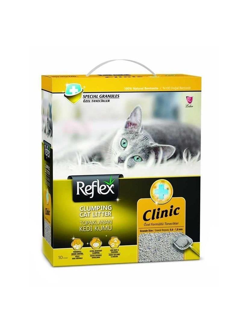 Reflex Clinic Özel Tanecik Formüllü Süper Hızlı Topaklanan Kedi Kumu 10 Lt