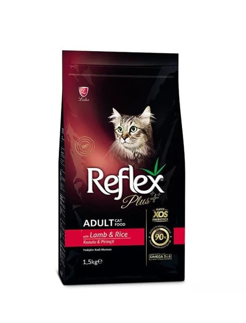 Reflex Plus Kuzu ve Pirinçli Etli Yetişkin Kedi Maması 1,5 Kg